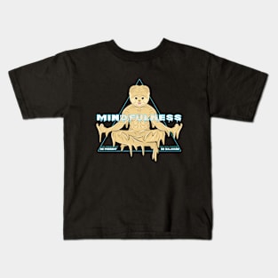 meditation cute puppy Kids T-Shirt